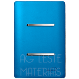 Conjunto Interruptor Simples + Paralelo  - Novara Especiais Azul Fosco